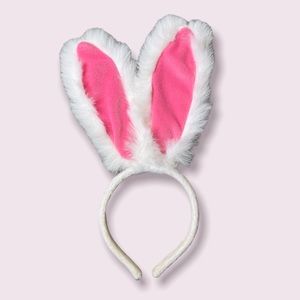 Dan Dee Collector’s Choice White Pink Rabbit Bunny Ears Headband Easter Egg Hunt